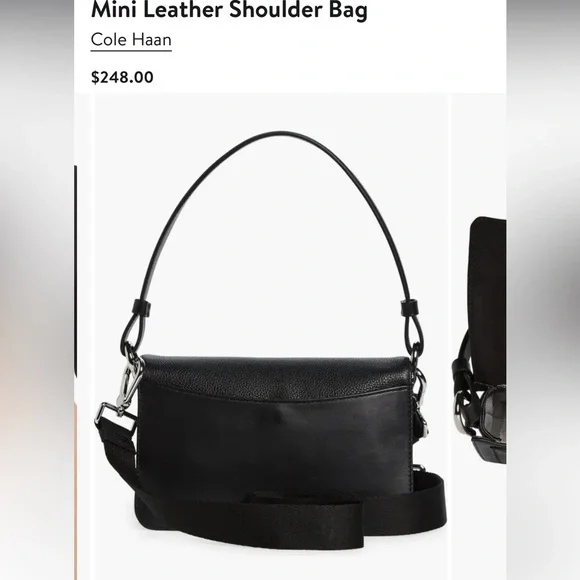 Cole Haan Shoulder Leather Bag - Picture 10 of 14